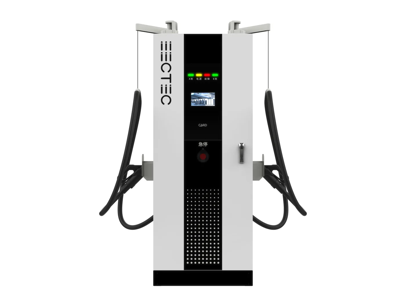 eectec EF6 integrated DC fast charging station, dual-connector
